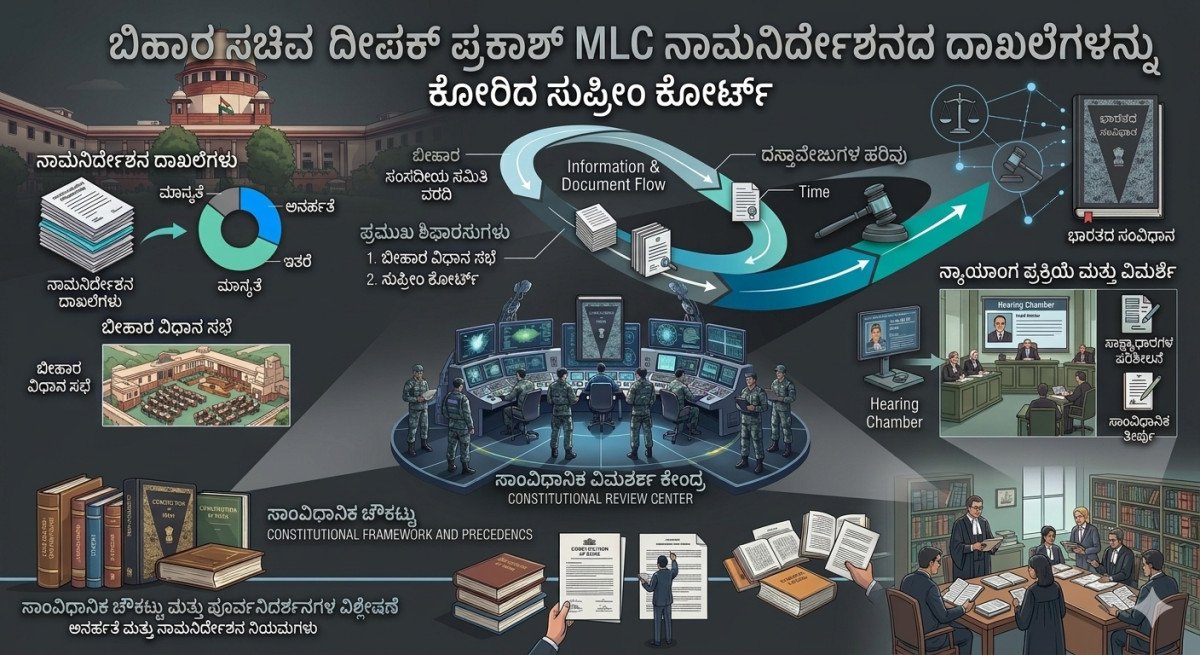 ಬಿಹಾರ ಸಚಿವ ದೀಪಕ್ ಪ್ರಕಾಶ್ MLC ನಾಮನಿರ್ದೇಶನದ ದಾಖಲೆಗಳನ್ನು ಕೋರಿದ ಸುಪ್ರೀಂ ಕೋರ್ಟ್