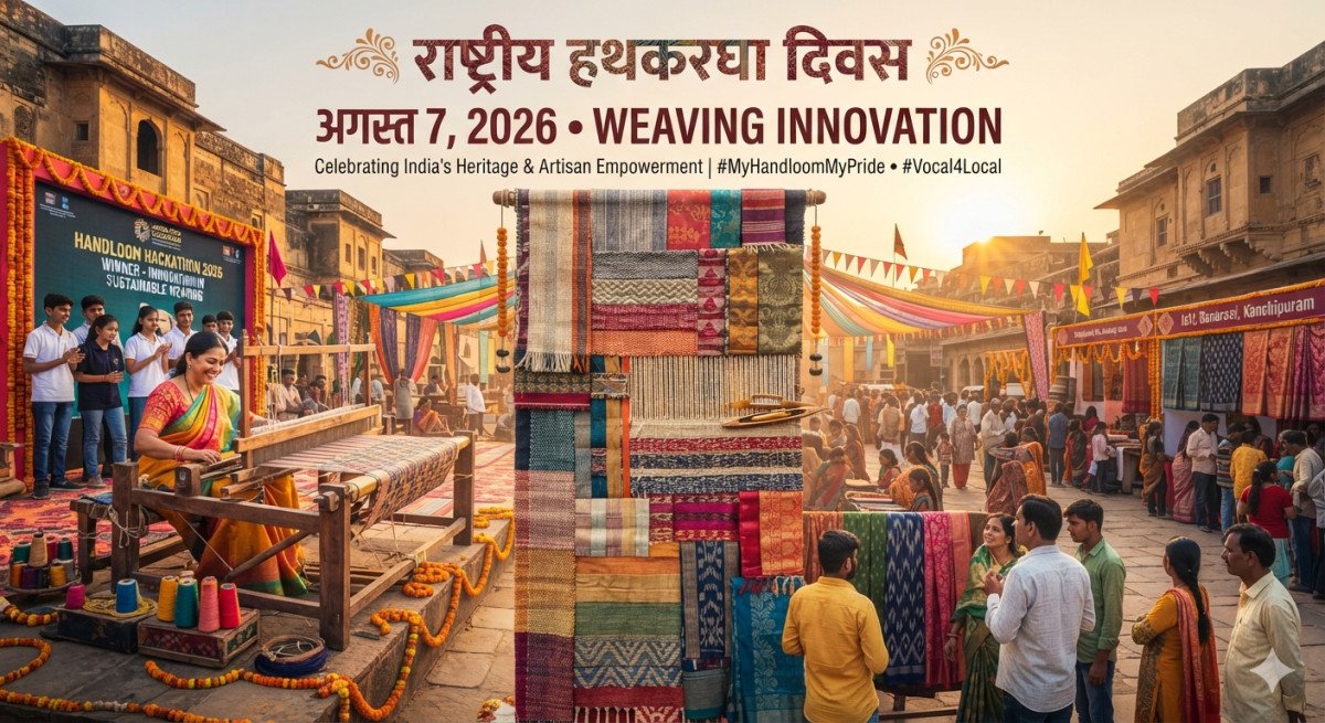 ಭಾರತಾದ್ಯಂತ ರಾಷ್ಟ್ರೀಯ ಕೈಮಗ್ಗ ದಿನಾಚರಣೆ: ನೇಕಾರರ ಸಮಗ್ರ ವಿಕಾಸ ಮತ್ತು 'ವೋಕಲ್ ಫಾರ್ ಲೋಕಲ್' ಸಂಕಲ್ಪ