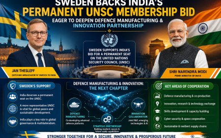 ಸ್ವೀಡನ್‌ನಿಂದ ಭಾರತದ ಖಾಯಂ UNSC ಸದಸ್ಯತ್ವದ ಬಿಡ್‌ಗೆ ಬೆಂಬಲ: ರಕ್ಷಣಾ ಉತ್ಪಾದನೆ ಮತ್ತು ನಾವೀನ್ಯತೆ ಬಾಂಧವ್ಯವನ್ನು ಮತ್ತಷ್ಟು ಆಳವಾಗಿಸಲು ಆಸಕ್ತಿ