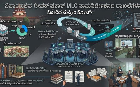 ಬಿಹಾರ ಸಚಿವ ದೀಪಕ್ ಪ್ರಕಾಶ್ MLC ನಾಮನಿರ್ದೇಶನದ ದಾಖಲೆಗಳನ್ನು ಕೋರಿದ ಸುಪ್ರೀಂ ಕೋರ್ಟ್
